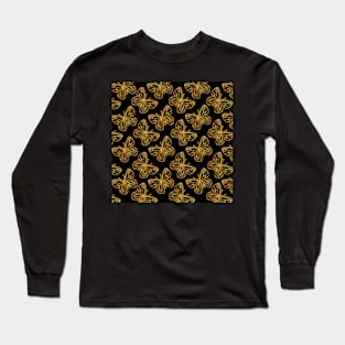 Butterfly Gold Long Sleeve T-Shirt